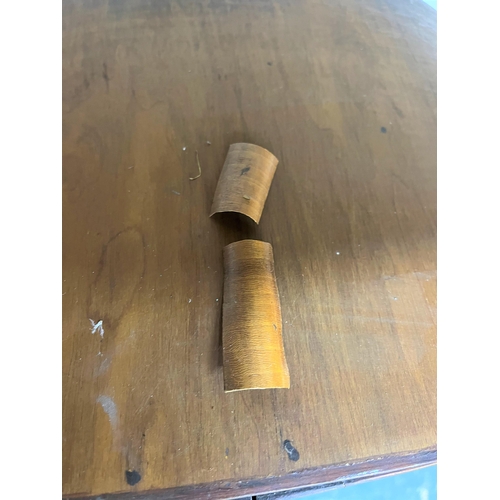 42 - DECO STYLE CHINA WALL CABINET - VENEERS DAMAGED