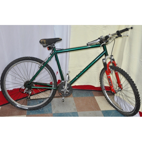 18 - 3 MOUNTAIN BIKES - BARRACUDA MAYHEM 21 SPEED FRONT SUSPENSION WITH SHIMANO DISC BRAKES (NO PEDDLES),... 