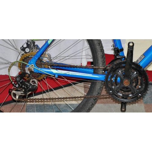 18 - 3 MOUNTAIN BIKES - BARRACUDA MAYHEM 21 SPEED FRONT SUSPENSION WITH SHIMANO DISC BRAKES (NO PEDDLES),... 