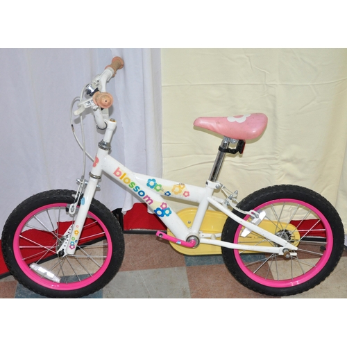 37 - 3 CHILDREN'S BIKES - STREET BOY, SUPER SHOT AND BLOSSOM (NO PEDDLES)