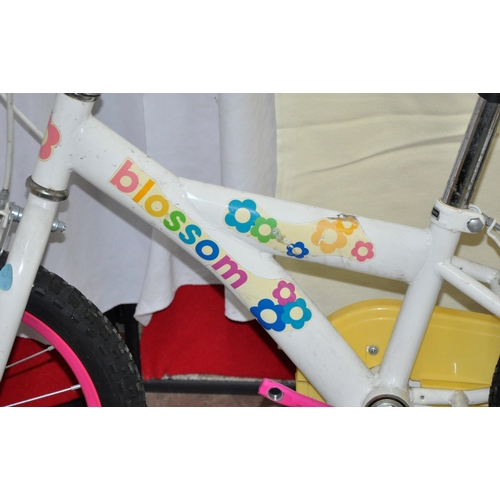 37 - 3 CHILDREN'S BIKES - STREET BOY, SUPER SHOT AND BLOSSOM (NO PEDDLES)