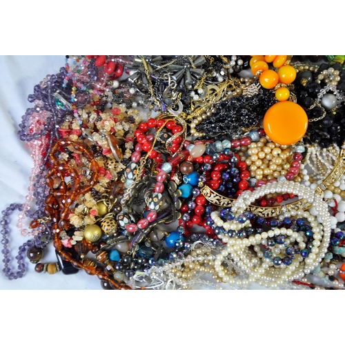 50 - BAG OF COSTUME JEWELLERY