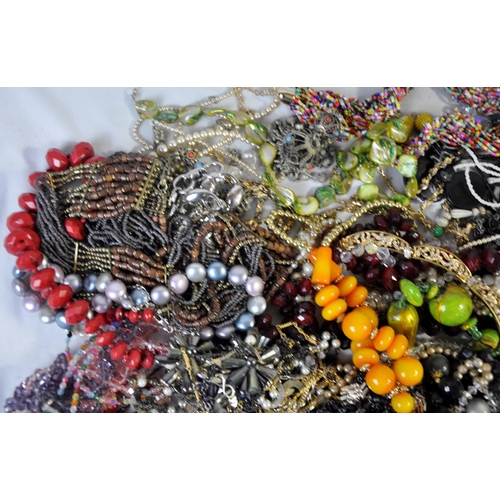 50 - BAG OF COSTUME JEWELLERY