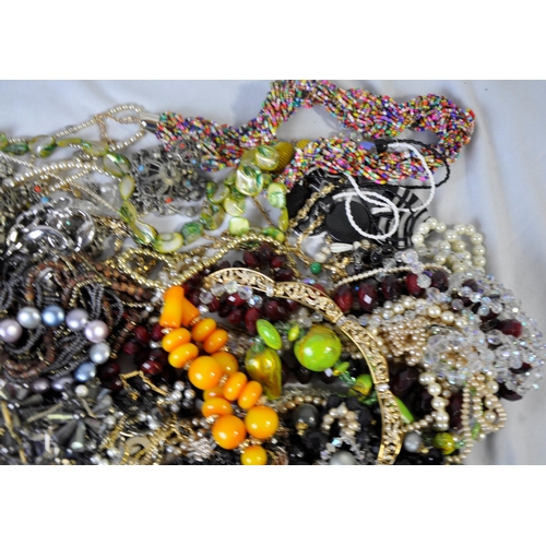 50 - BAG OF COSTUME JEWELLERY