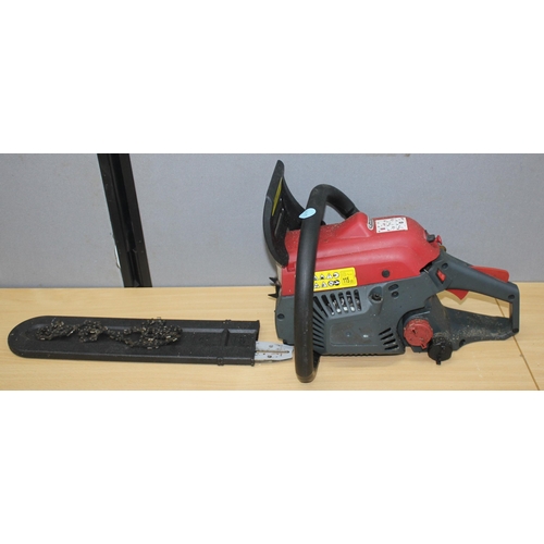 61 - PETROL CHAINSAW (DISMANTLED) & EINHELL PETROL STRIMMER