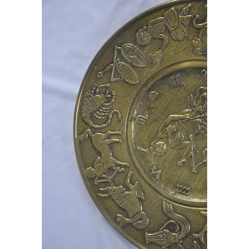 67 - BRASS PLAQUE OF ZODIAC SIGNS