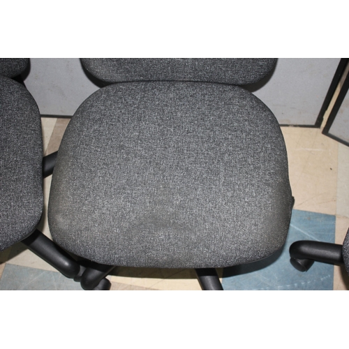 73 - 3 GREY SWIVEL OFFICE CHAIRS