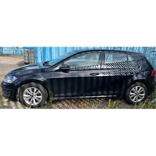 100 - VW GOLF TDi SE - REGISTRATION NUMBER WP14 JFX  BLACK, MANUAL, 5 DOOR, DIESEL, HATCHBACK, 2LITRE, 1ST... 