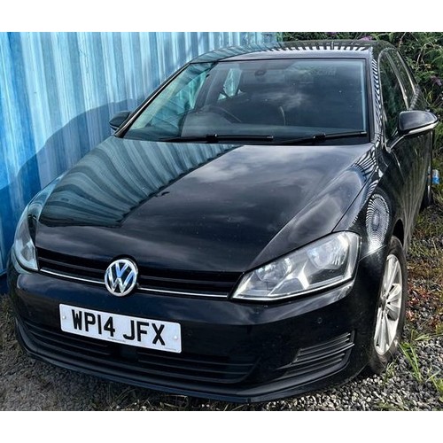 100 - VW GOLF TDi SE - REGISTRATION NUMBER WP14 JFX  BLACK, MANUAL, 5 DOOR, DIESEL, HATCHBACK, 2LITRE, 1ST... 