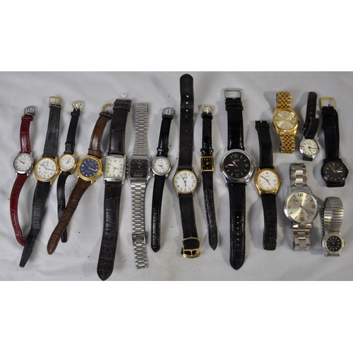 104 - 16 MIXED WATCHES - NONE TESTED