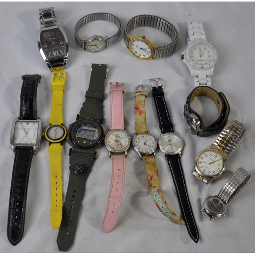 106 - 15 MIXED WATCHES - NONE TESTED