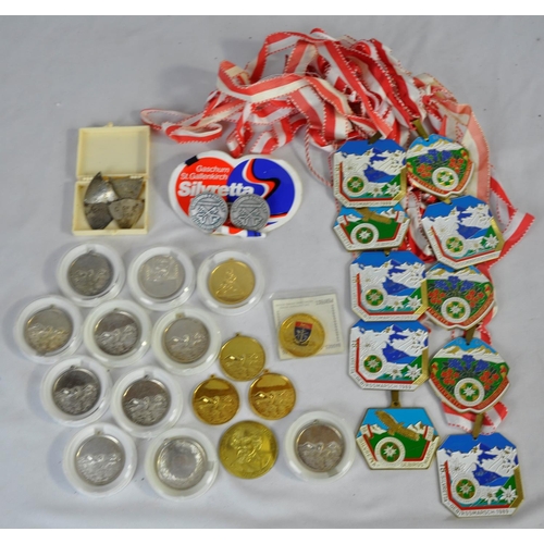 120 - BAG OF MEDALS - SOME SILVER