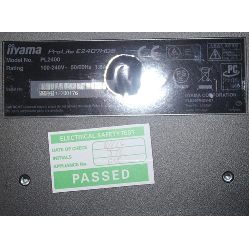 157 - 3 IIYAMA PROLITE E2407HDS 24