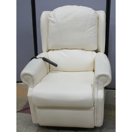 187 - ELECTRIC RISE AND RECLINE ARMCHAIR