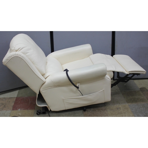 187 - ELECTRIC RISE AND RECLINE ARMCHAIR