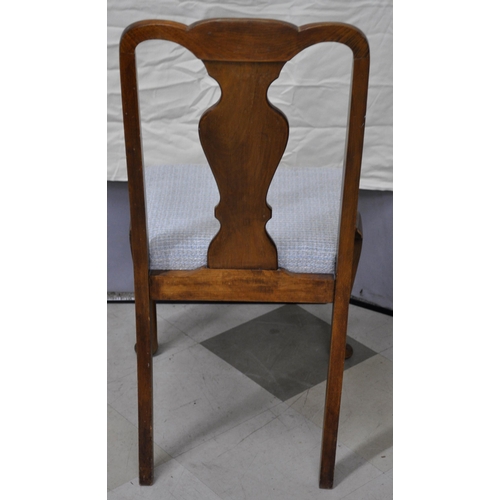 195 - SET OF 4 QUEEN ANNE CHAIRS