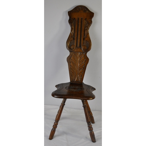 217 - CARVED CHAIR