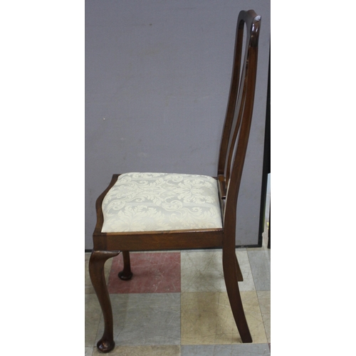 68 - 4 QUEEN ANNE DINING CHAIRS