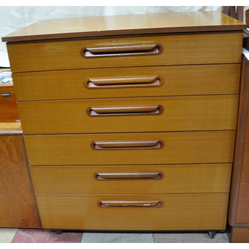 208 - SCHREIBER FRESCO 6-DRAWER CHEST