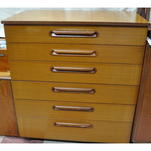 208 - SCHREIBER FRESCO 6-DRAWER CHEST