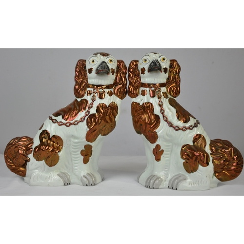 293 - PAIR OF VICTORIAN DOGS c1860