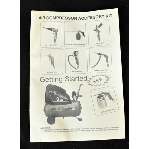 15 - ABAC 24 HP 2 AIR COMPRESSOR AND ACCESSORY KIT