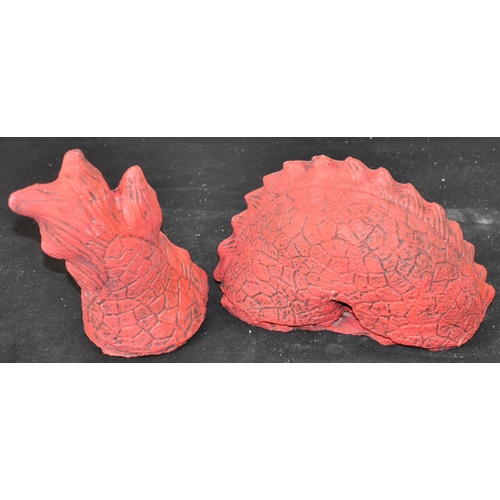 26 - DRAGON GARDEN ORNAMENTS (3 PIECES)