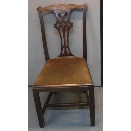 34 - SET OF 4 MAHOGANY DINING CHAIRS