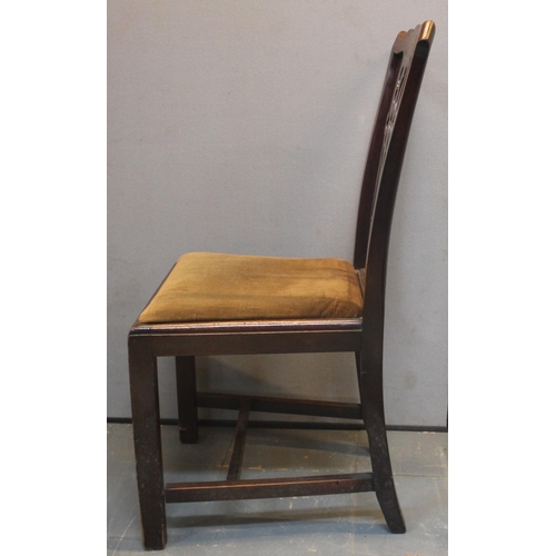 34 - SET OF 4 MAHOGANY DINING CHAIRS