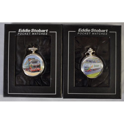 90 - 5 EDDIE STOBART POCKET WATCHES WITH 5 CERTIFICATES