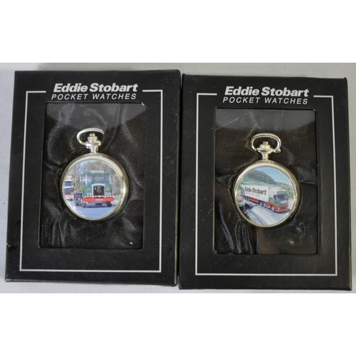 90 - 5 EDDIE STOBART POCKET WATCHES WITH 5 CERTIFICATES