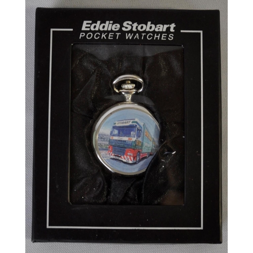 90 - 5 EDDIE STOBART POCKET WATCHES WITH 5 CERTIFICATES