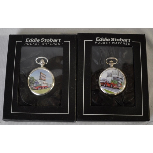 93 - 5 EDDIE STOBART POCKET WATCHES WITH 5 CERTIFICATES