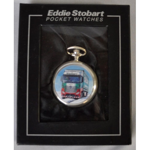 93 - 5 EDDIE STOBART POCKET WATCHES WITH 5 CERTIFICATES