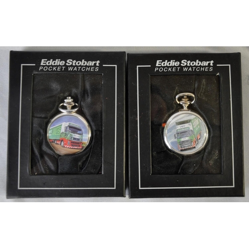 95 - 6 EDDIE STOBART POCKET WATCHES WITH 5 CERTIFICATES