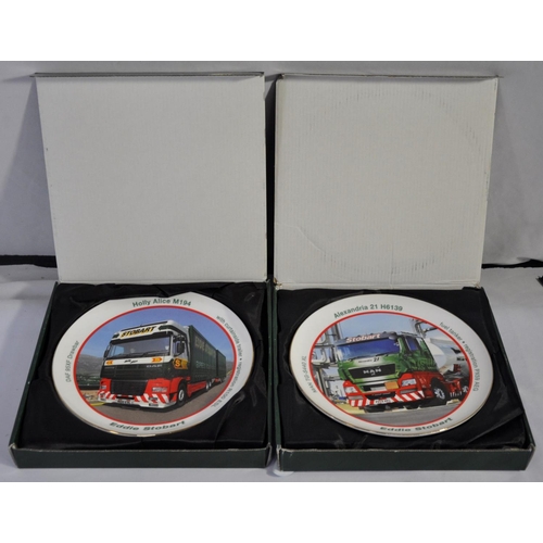 107 - 11 EDDIE STOBART ALTAS EDITIONS PORCELAIN DECORATIVE PLATES WITH 11 CERTIFICATES