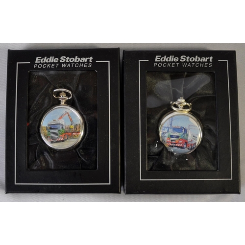 108 - 6 EDDIE STOBART POCKET WATCHES WITH 6 CERTIFICATES