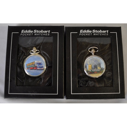 108 - 6 EDDIE STOBART POCKET WATCHES WITH 6 CERTIFICATES