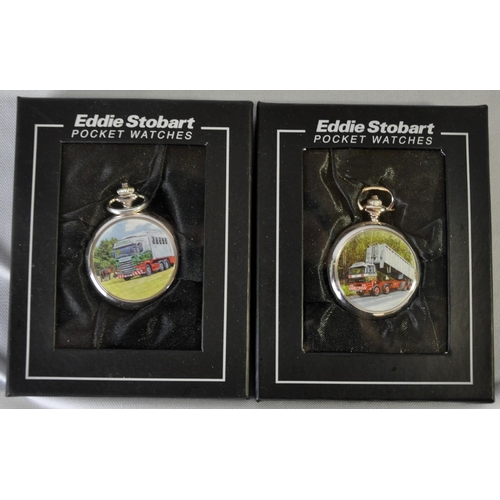 108 - 6 EDDIE STOBART POCKET WATCHES WITH 6 CERTIFICATES