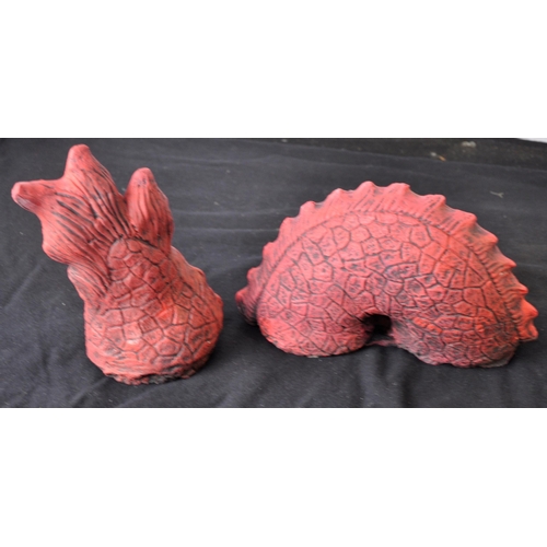 111 - DRAGON GARDEN ORNAMENT (3 PIECES)