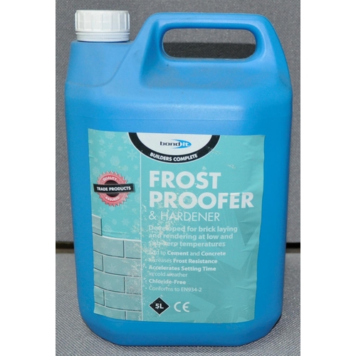 129 - 2 x 5 LITRES SMOOTHFLO ALL IN ONE RETARDER, WATER PROOFER, 2 X 5L BOND IT FROST PROOFER & HARDEN... 