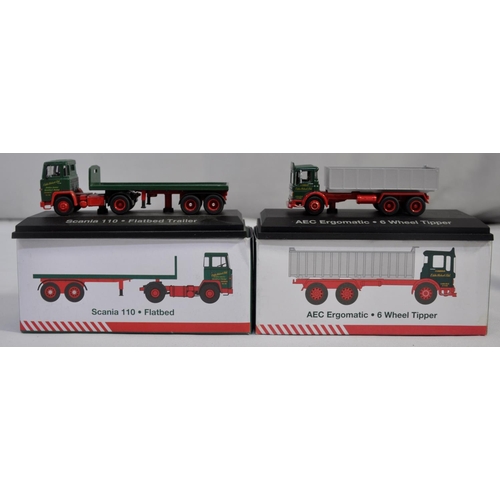 131 - 10 EDDIE STOBART DIE CAST SCALE MODELS WITH 9 CERTIFICATES