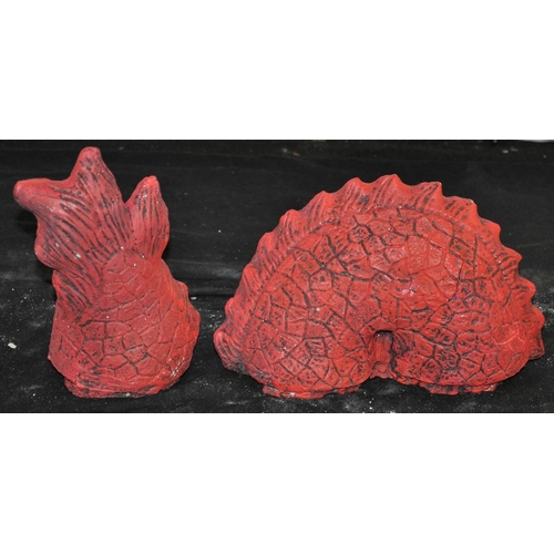 138 - DRAGON GARDEN ORNAMENT (3 PIECES)