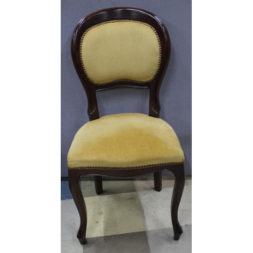 150 - 4 DINING CHAIRS WITH CABRIOLE LEGS