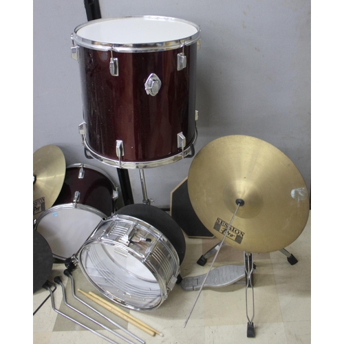 148 - SESSION PRO DRUM KIT - SOME DAMAGE (SEE PHOTOS)