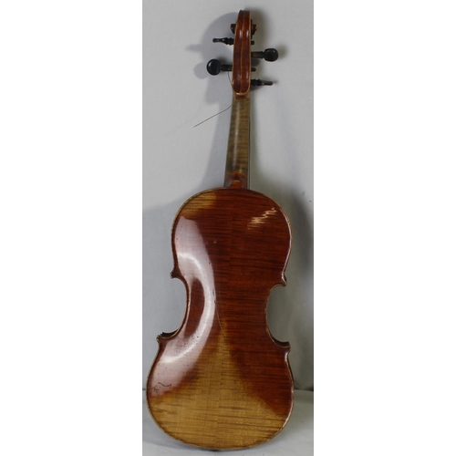 58 - ANTONIUS STRADIVARIUS CREMONENSIS FACIEBAT ANNO 1720 VIOLIN WITH BOW IN LEATHER CASE - IN NEED OF RE... 