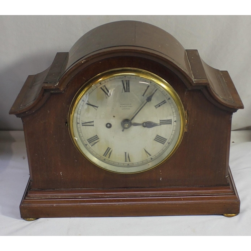 70 - 3 MANTLE CLOCKS INCLUDING RUSSELS LTD 18 CHURCH STREET LIVERPOOL - NONE COMPLETE