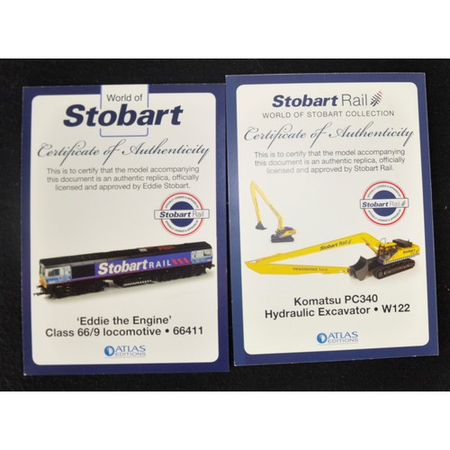 112 - 6 EDDIE STOBART DIE CAST SCALE MODELS WITH 2 CERTIFICATES