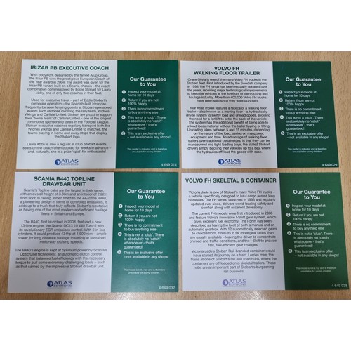 91 - 7 EDDIE STOBART DIE CAST SCALE MODELS WITH 4 CERTIFICATES