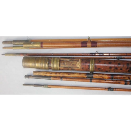 2 - VARIOUS FISHING RODS INCLUDING SPLIT CANE